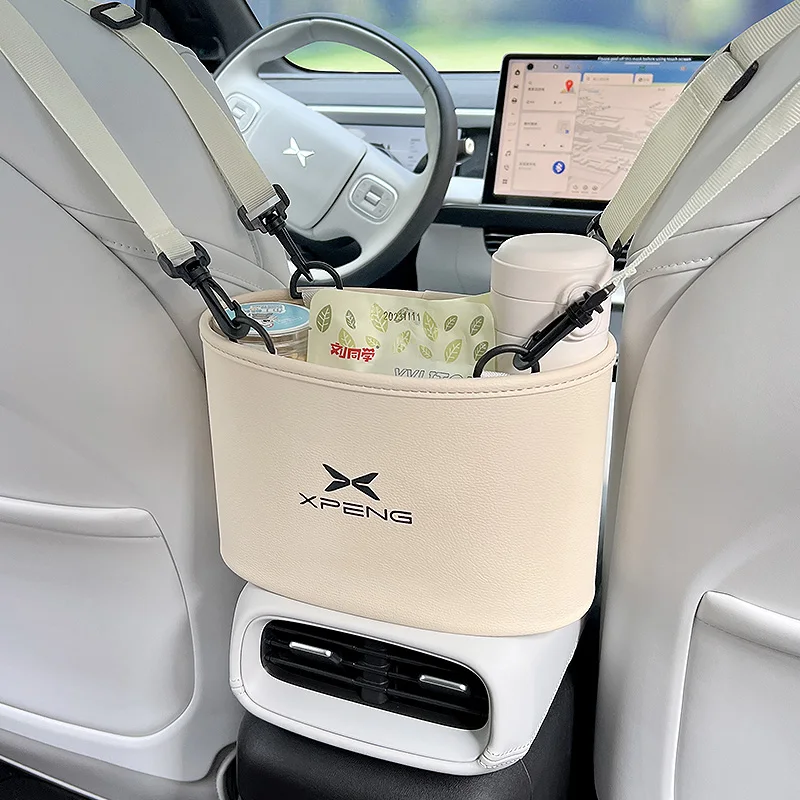 For Xpeng G6 + G3i P7 IP5G3 G9 Car Inner Storage Bag Decoration Modified Supplies Car Trash Can Artifact Car Accessories Tools