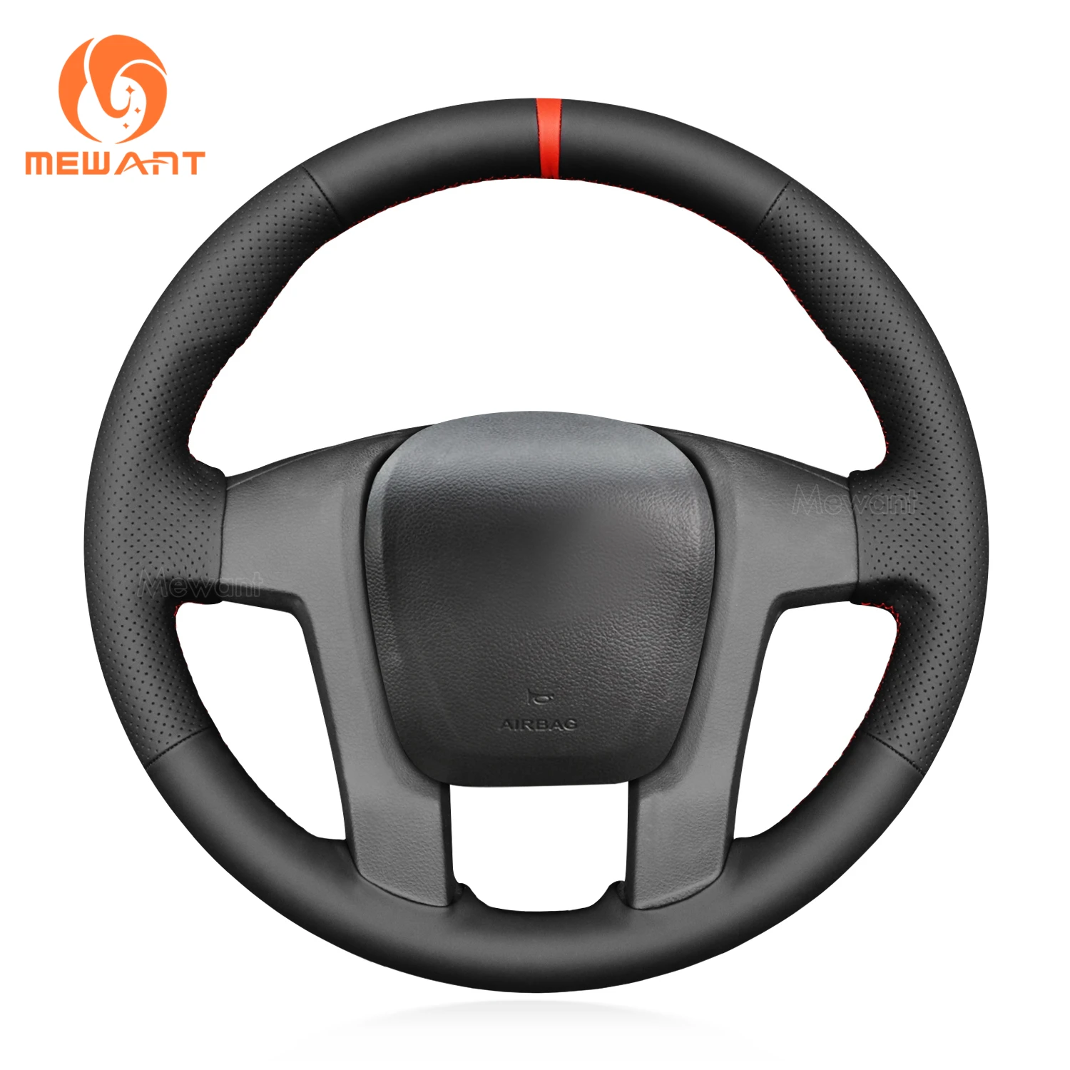 

MEWANT Black Artificial Leather Car Steering Wheel Cover for Ford Ranger 2012-2016(EU/UK);AU Ford Ranger 2011-2015