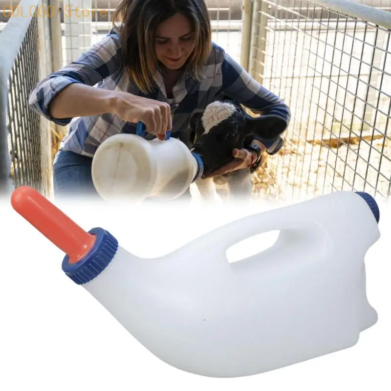 

Regulable Flows Calf Milk Feeders Bottle Ergonomic Handle Milk Feeding Bottles Livestock Feeding Equipment D0LD