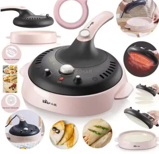 220 В Автоматическая блинная машина, бытовая маленькая фоторучка, круглая кожа, пружинный торт, электрическая сковорода для выпечки, Tortita Сковорода для блинов 600 Вт
