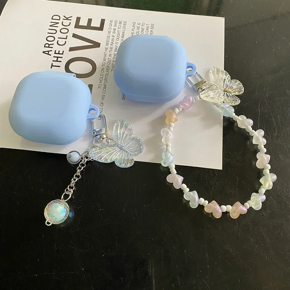 ل Soundcore P30i حافظة موضة زهرة قلادة الحبل/لطيف الدب سماعة سيليكون غطاء لغطاء soundcore p30i