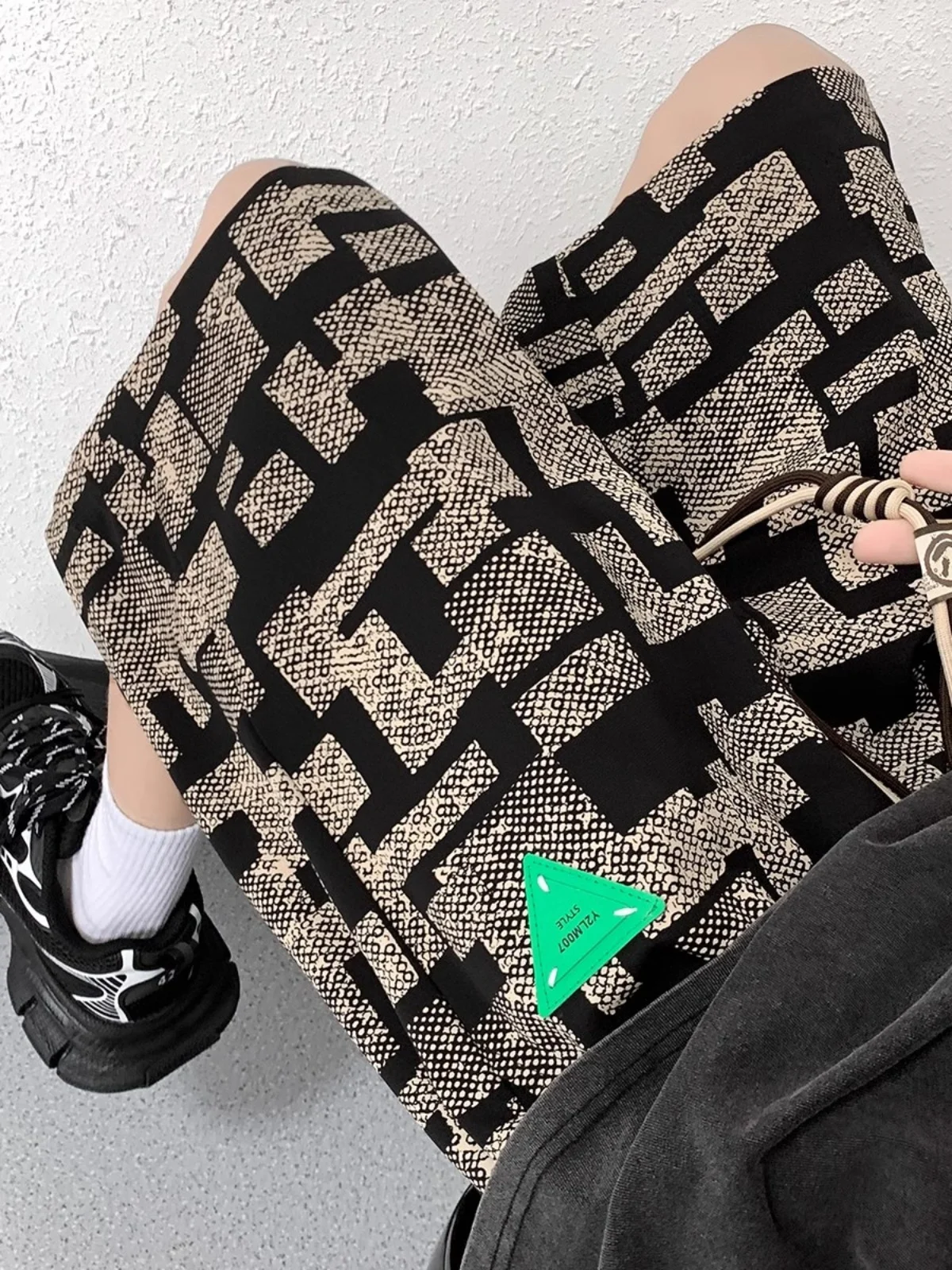 

Мужские повседневные брюки в американском стиле, летние, однотонные, модные, универсальные, прямого кроя, от трендового бренда