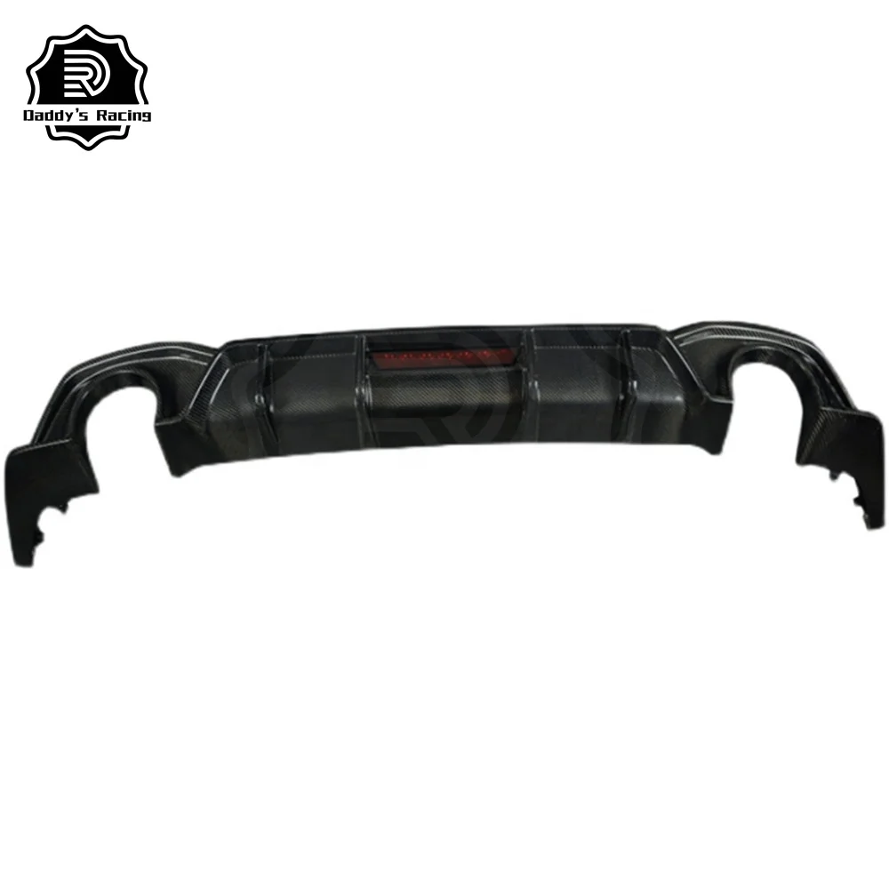Carbon Fiber Rear Bumper Diffuser Fit For VWG Golf 8 MK8 GT-I HT Style Rear Diffuser Lip