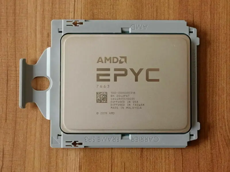 

AMD EPYC 7663 Milan CPU 56-Core 112-Threads 2.0GHz SP3 240W Server Processor 100-000000318