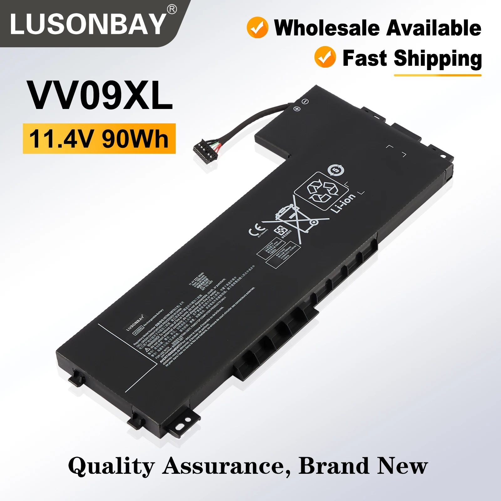 VV09XL Battery For HP ZBook 15 G3 G4 Series HSTNN-DB7D HSTNN-C87C 808398-2C2 808398-2C1 808452-005 90WH/7800mAh