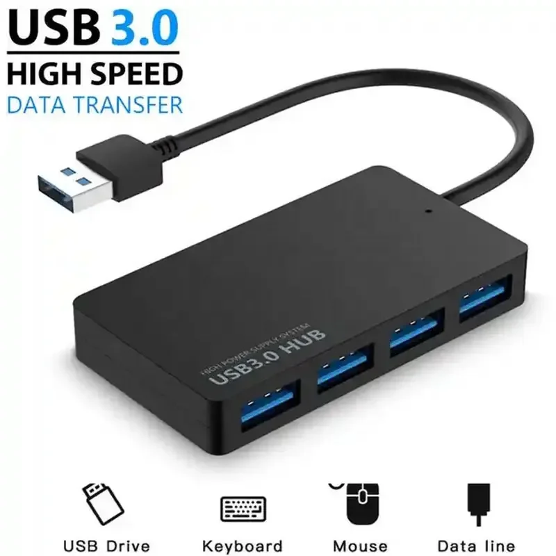 

USB 3.0/концентратор типа C, 4-портовый концентратор, USB-сплиттер, USB-расширитель для настольного ноутбука, флэш-накопитель, HDD, консоль, принтер, камера, клавиатура, мышь