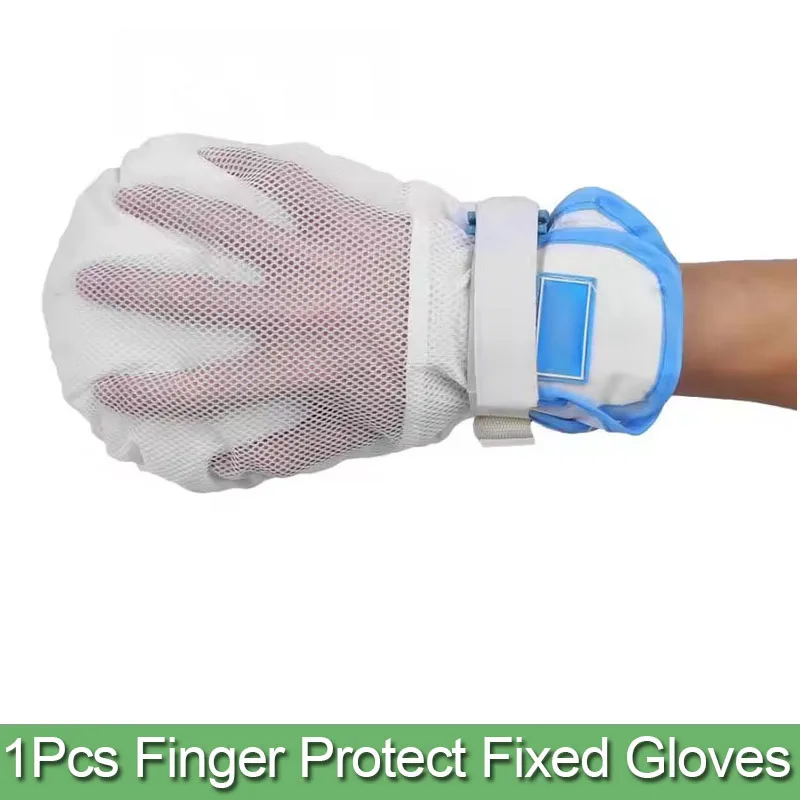 Restraints Gloves Easy to Clean Anti Scratch Soft Padded Gloves for Elderly Restraints Gloves Prevent Scratching Breathable