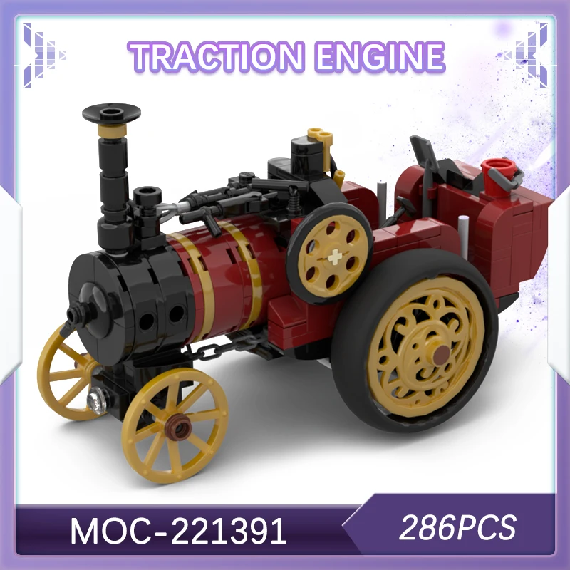 

286PCS Urban Engineering Series Traction Engine Building Block Engineering Farm Equipment Model Education XMAS Gift MOC-221391