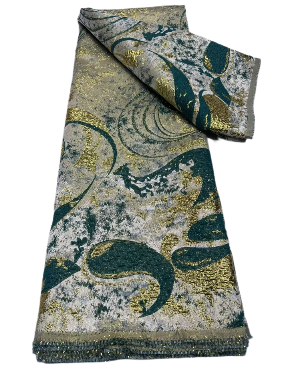 Goedkope, hoogwaardige Afrikaanse organza brokaat kantstof, 5 yards, Franse tule, geschikt voor feestjurken, Nigeriaanse jacquard kant, stof voor het maken van kleding.