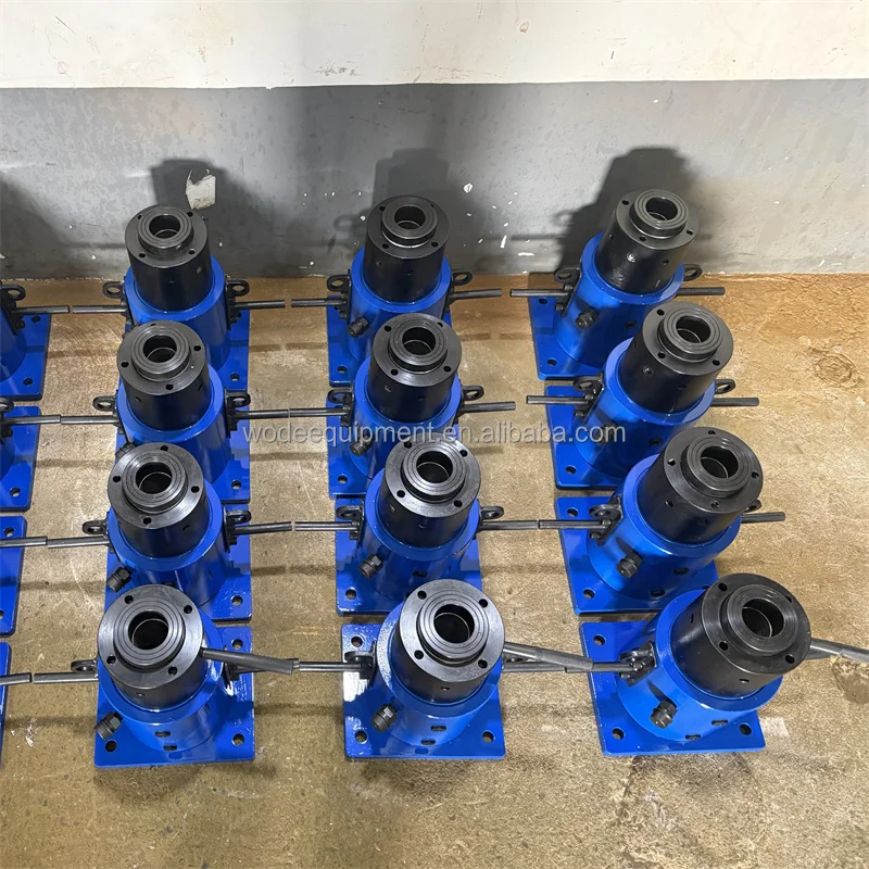 For 70ton 50mm Low Height Lock Nut Hydraulic Cylinder for Pushing and Pulling with Mountable Base