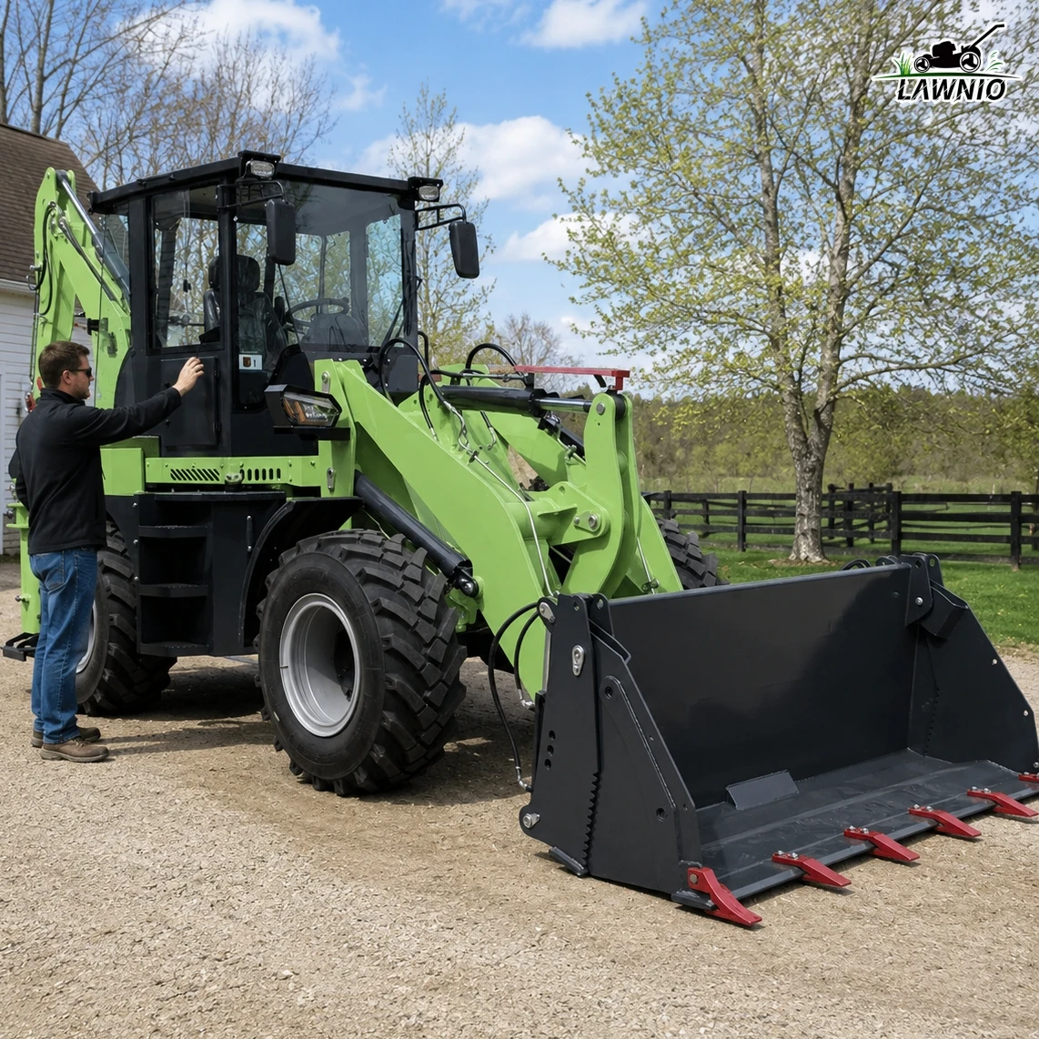 Free Shipping  Loader  2100mm Bucket Width Strong Digging Force for Soil Backfilling Backhoe Loader