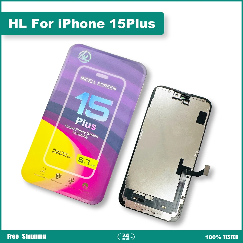 HL LCD Display For iPhone X XS XSMAX 11PRO 11ProMax 12 12PRO 13 13MINI 14 15PLUS Touch Screen Digitizer Assembly