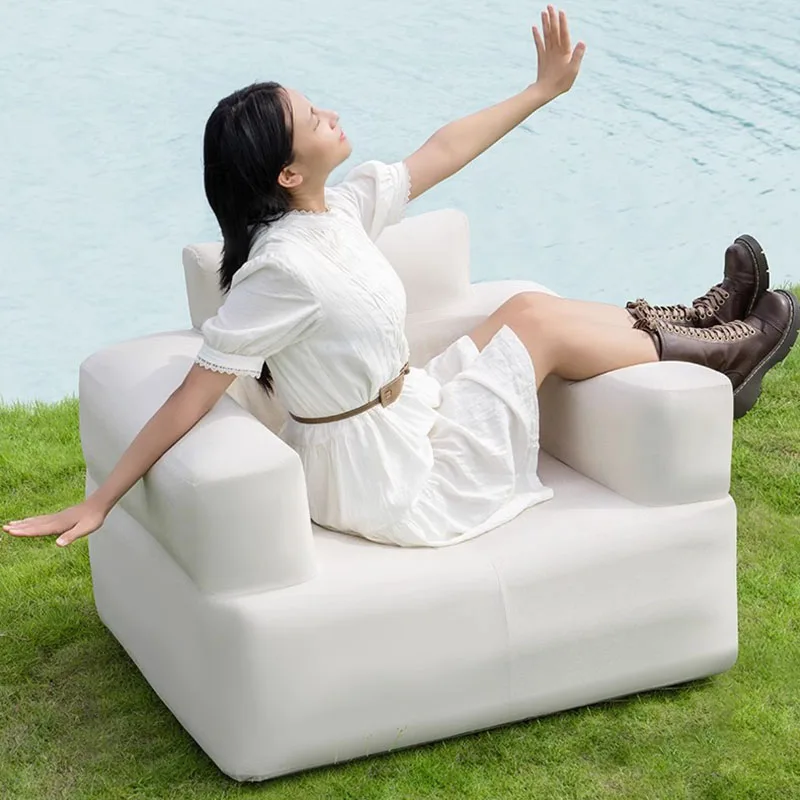 Sofá inflable para sala de estar, sillón reclinable de lujo, relajante, Muebles de jardín, Muebles de exterior