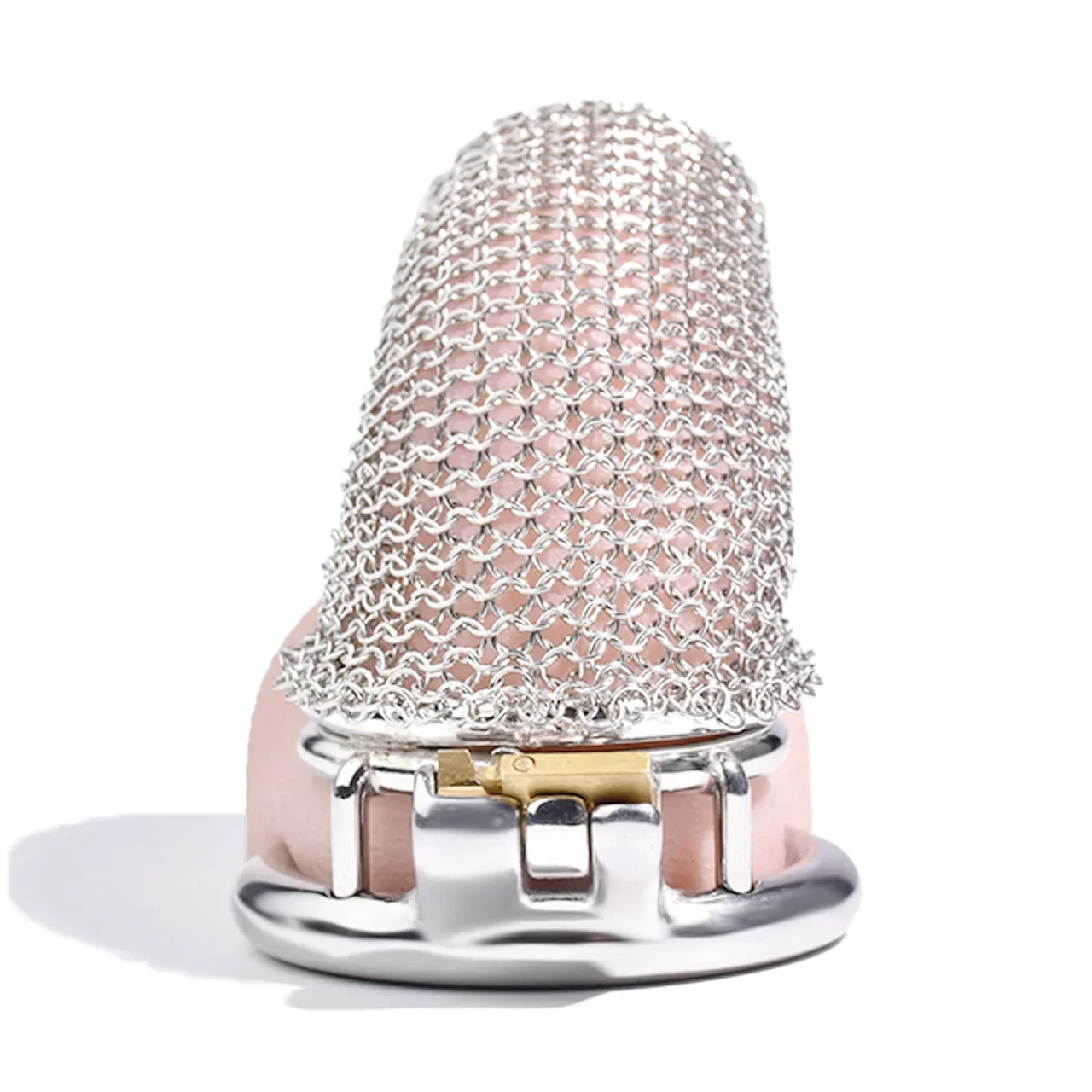 Metal Chastity Cage Device Stainless Steel Penis Chain Mail Male Cock Hauberk Cage Lock Key Adult BDSM Bondage Sex Toys For Men