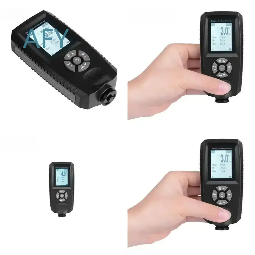 EC-500X for Electroplating Painting Thickness Gauge Digital Coating Thickness Meter for Metal Automotive DIY Industrial Use