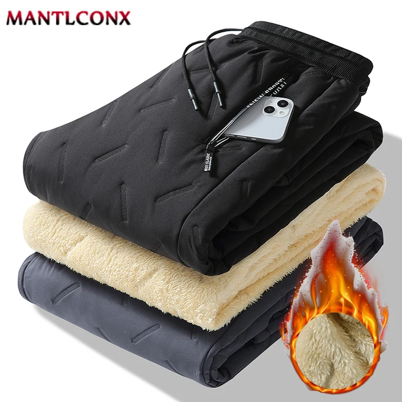 

Зимние повседневные мужские брюки, ветрозащитные теплые хлопковые лыжные зимние брюки для мужчин, новые зимние толстые флисовые брюки, мужские теплые брюки