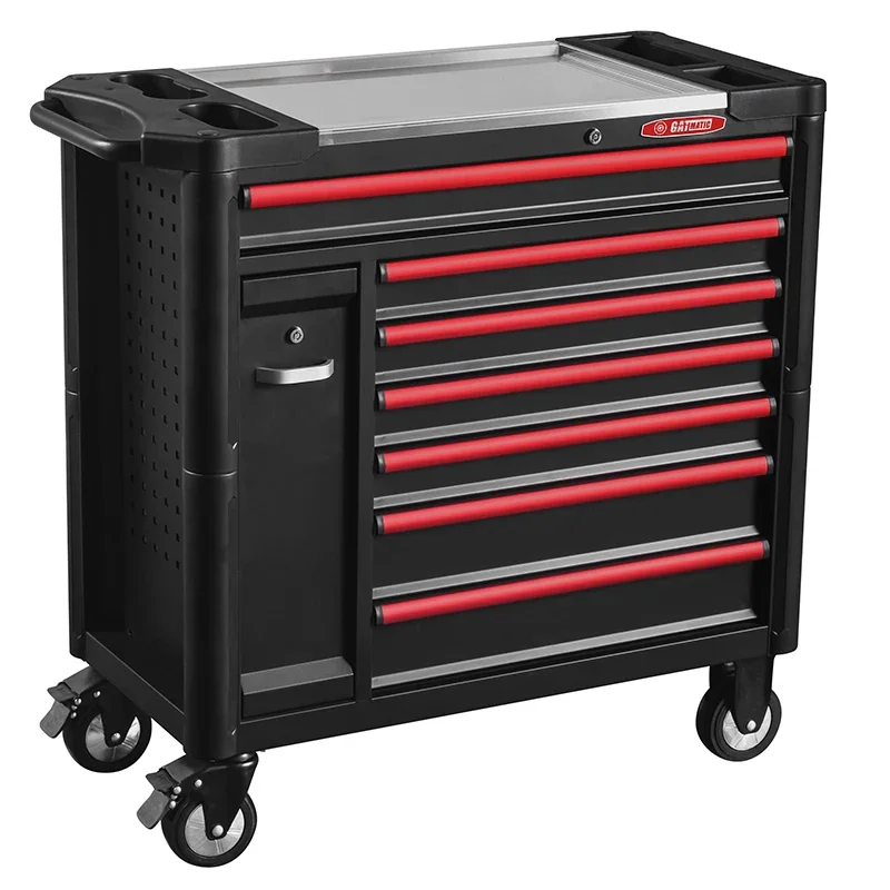 Professional Heavy-Duty Metal Mobile Workbench New Model Tool Trolley Cabinet for Car Repair for Workshop Use