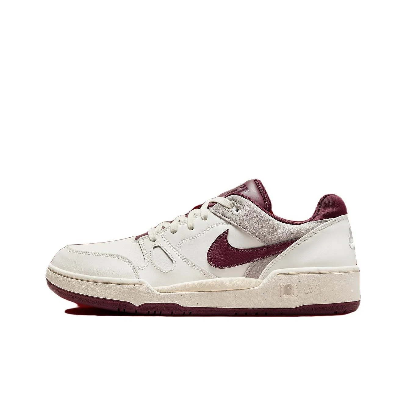 Nike Full Force Low top Skateboard Shoes Men's White Red FZ4629-100