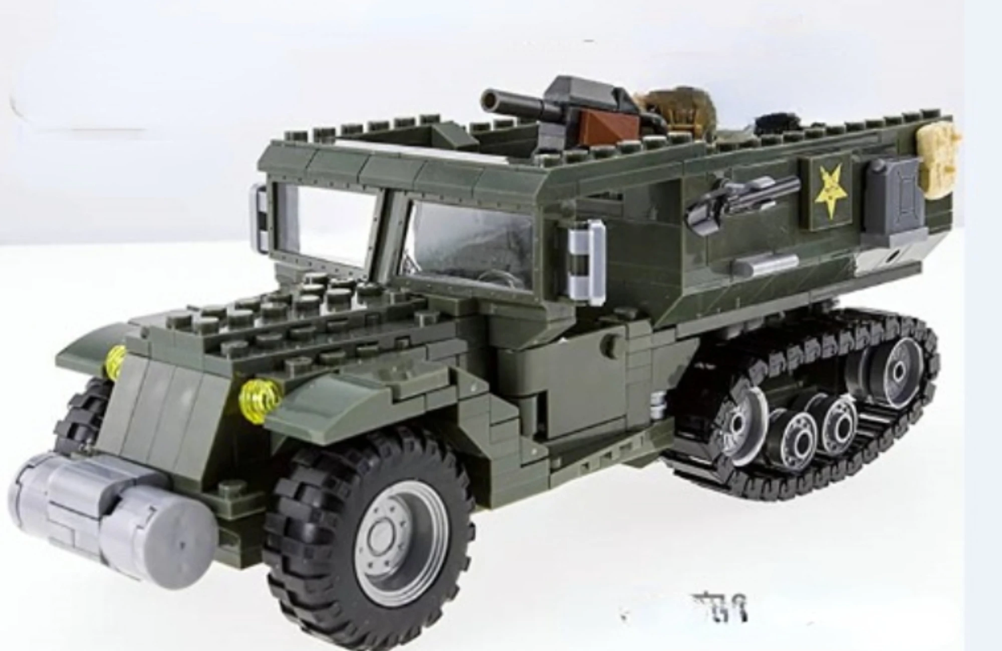 791 649pcs Military Ww2 World War Ii Sd Kfz 250 Half-track Armored Vehicle Army Weapon Boy Building Blocks Toy