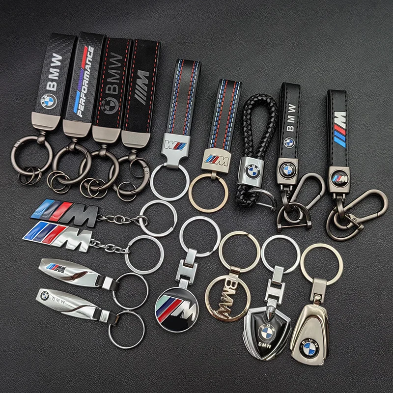 2024 portachiavi in pelle con Logo in metallo portachiavi per auto di lusso per BMW E46 E90 E39 E60 E36 E30 E61 E91 E92 E87 F10 F20 F30 accessori