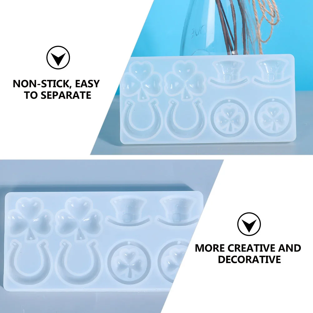 

Silicone Earring Mould Creative Pendant DIY Craft Gifts Non Stick Easy Separate Recyclable Washable Eardrop Mold Crystal Jewelry