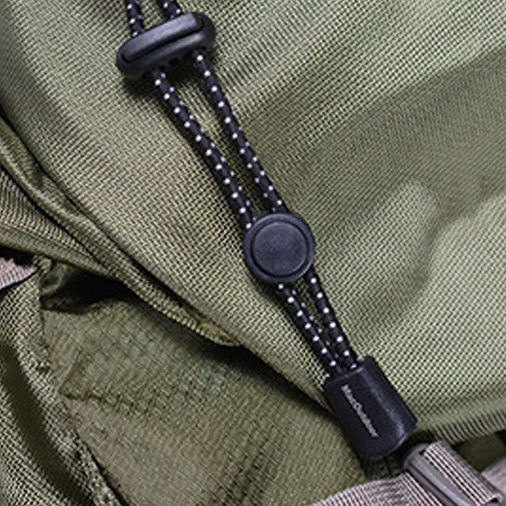 4 قطعة حزام حامل عمود الرحلات قابل للتعديل للمشي والتسلق عصا جبل على ظهره حبل مرن ملحقات قصب المشي