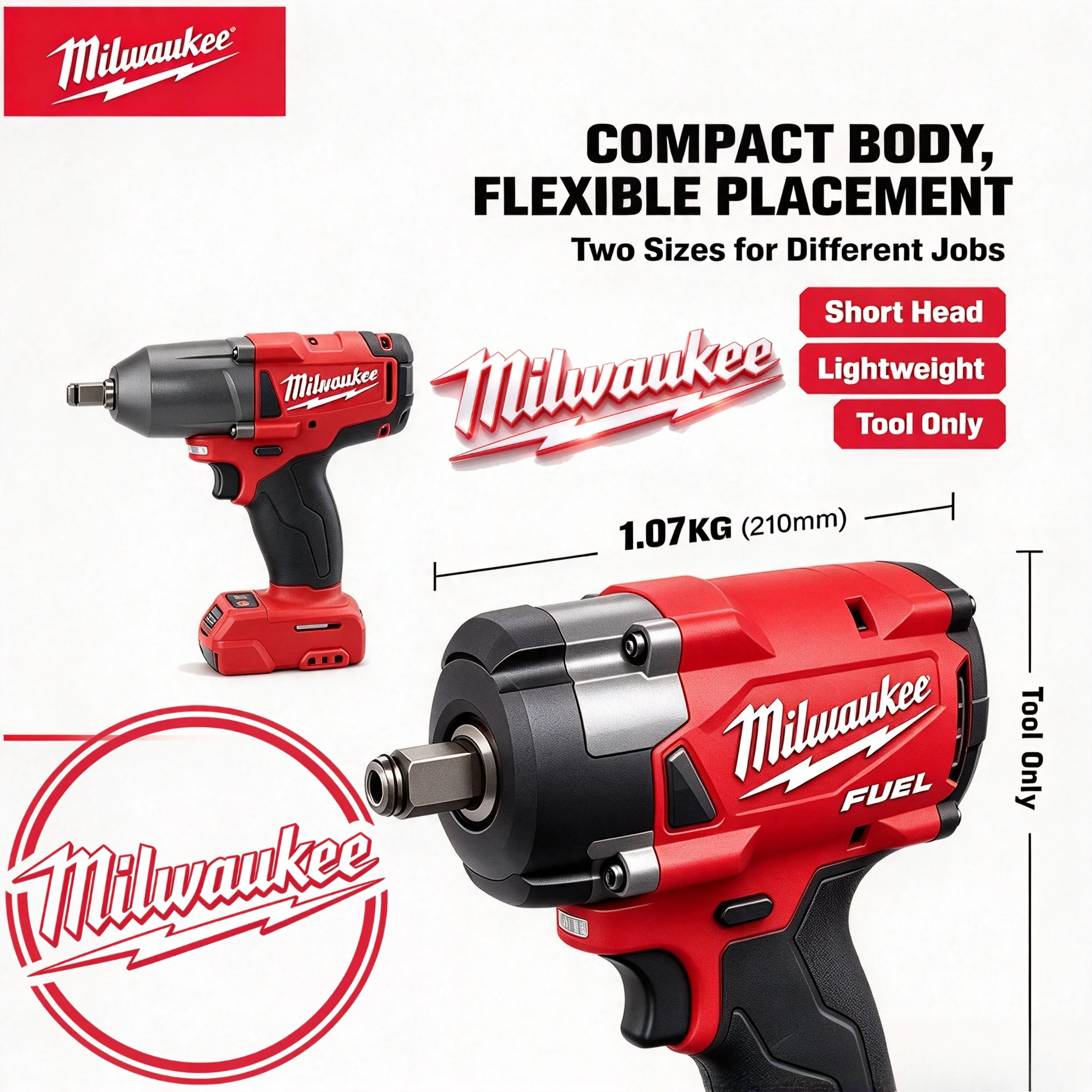 Rechargeable Milwaukee M18 FUEL 1/2