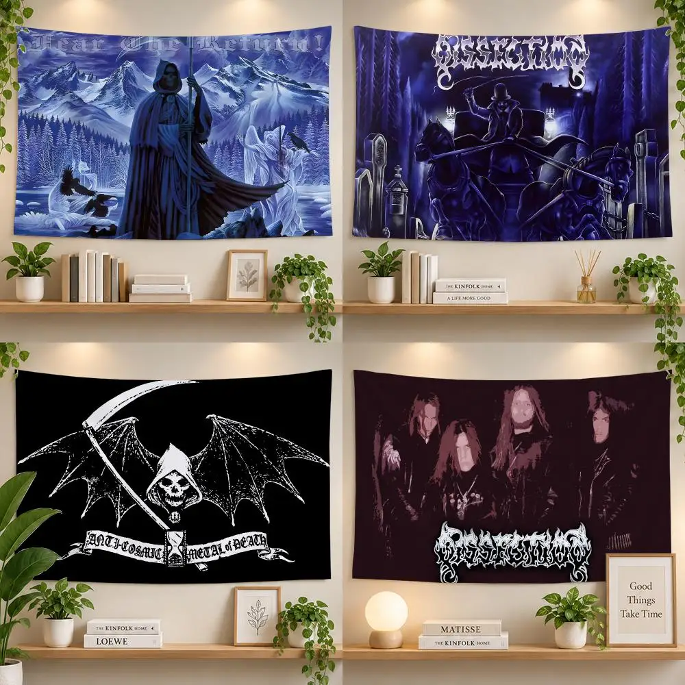 Band Dissection Melodic Black Metal Flags Personalized Banner Flag Room Dorm Camping Picnic Garage Bar Outdoor Wall Decor