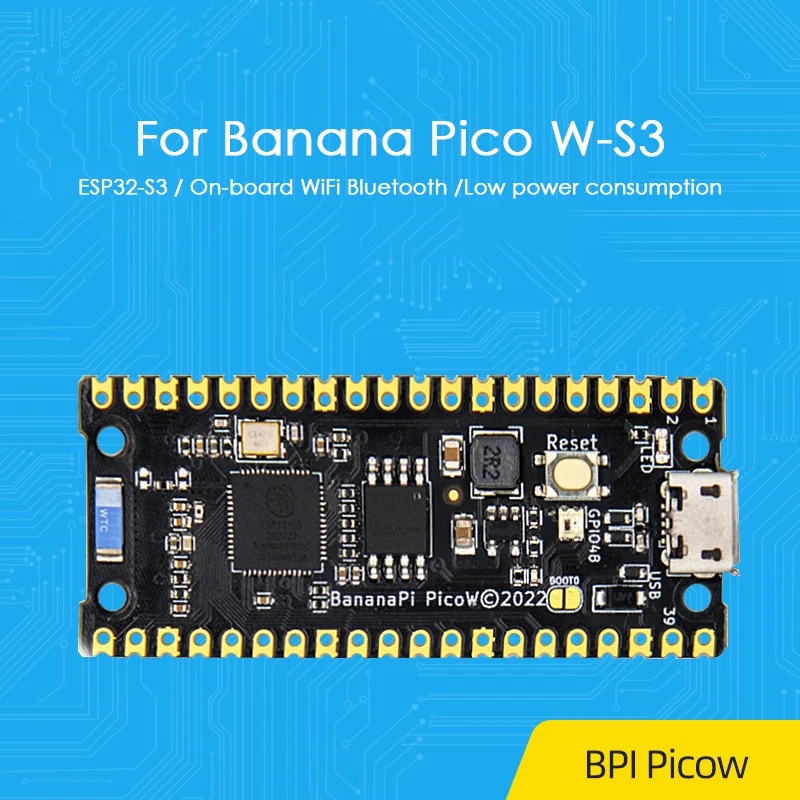 

240 МГц PSRAM ESP32-S3 32-бит LX7 двухъядерная макетная плата для Banana Pi BPI Pico W-S3