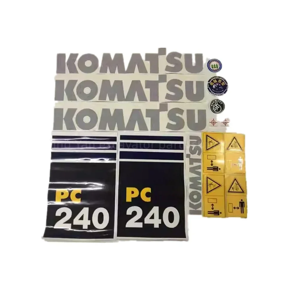 

For Komatsu PC60 70 80 90 110 130 160 200 210 220 240 300 350 360 400 450-7 -8MO Stickers Whole Vehicle Labeling Excavator Parts