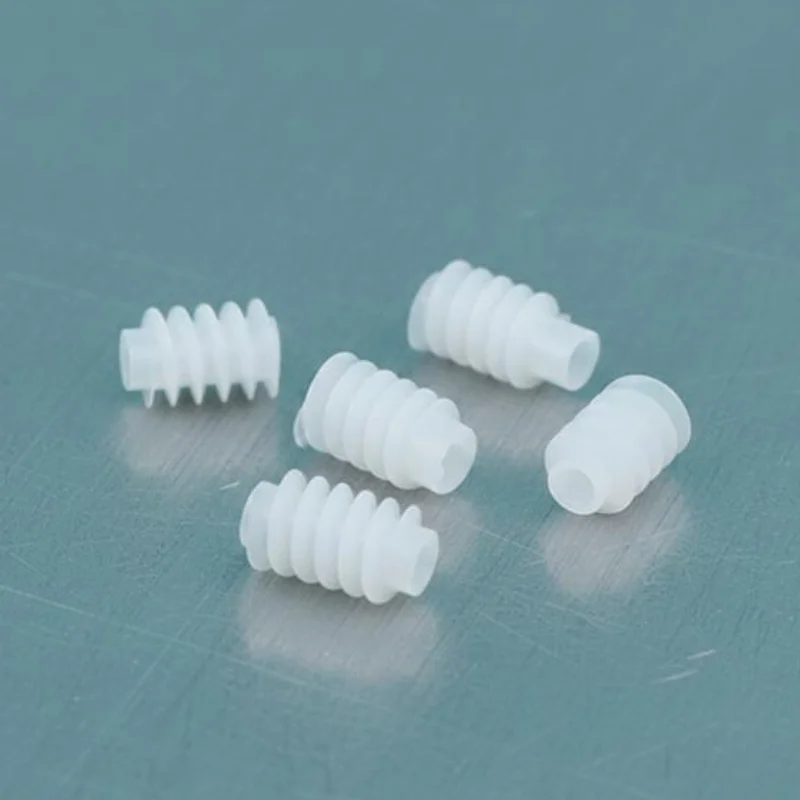 (.) 5Pcs M0.4 Plastic Worm For 2.0mm Motor Shaft Electric Motor Replacement Parts For Remote Control Toy
