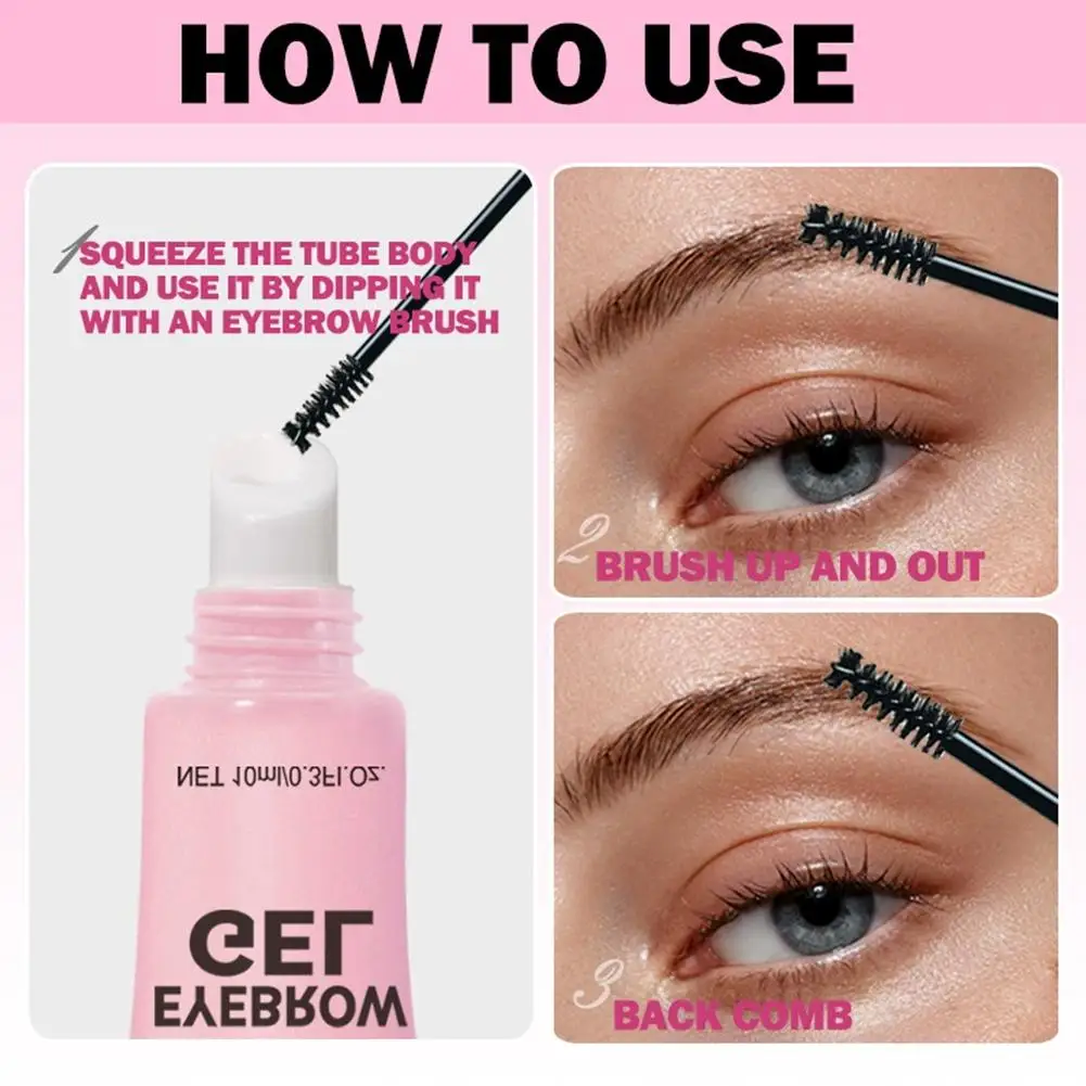 เจลแต่งทรงคิ้ว 3 มิติ ติดทนนาน กันน้ำ แห้งเร็ว กันเหงื่อ ให้ความโปร่งใส แต่งหน้าได้ทุกวัน