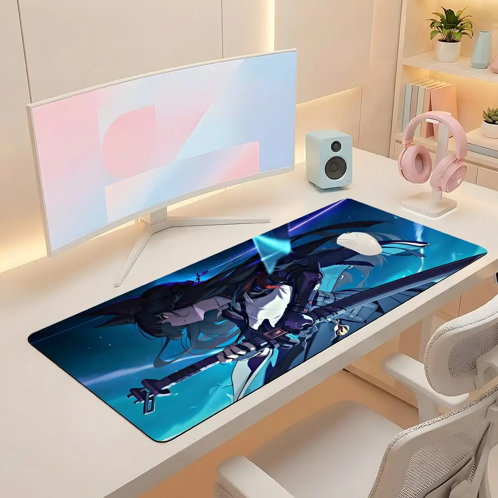 

Zenless ZZ H-Hoshimi Miyabi Mouse Pad Computer Accessories Keyboard Table Mat Black Mousepad Company Gaming Laptop