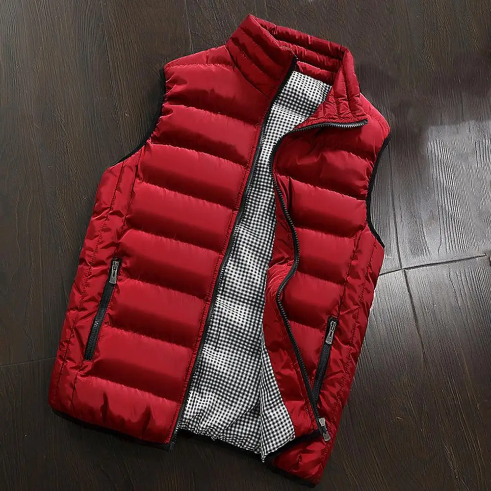 Men Winter Vest Sleeveless Vest Winter Jacket Casual Coat Men Down Cotton Warm Thicken Waistcoat Windproof Vest Men Jacket