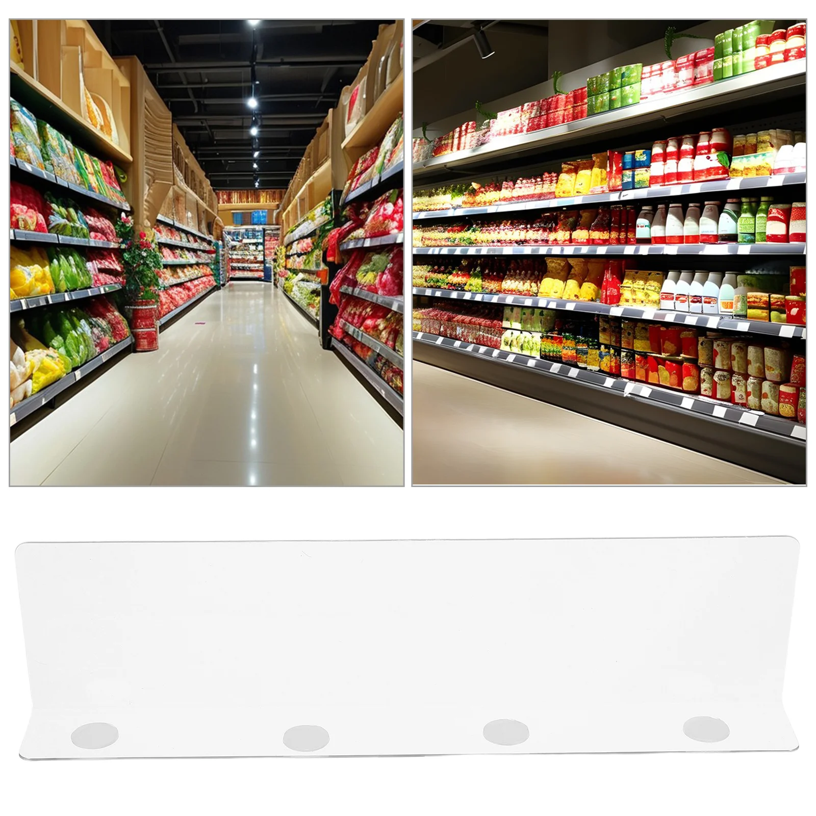 

8Pcs Clear Acrylic Shelf Dividers Adjustable Transparent Clothes Closet Organizers Towels Books Kitchen Supplies