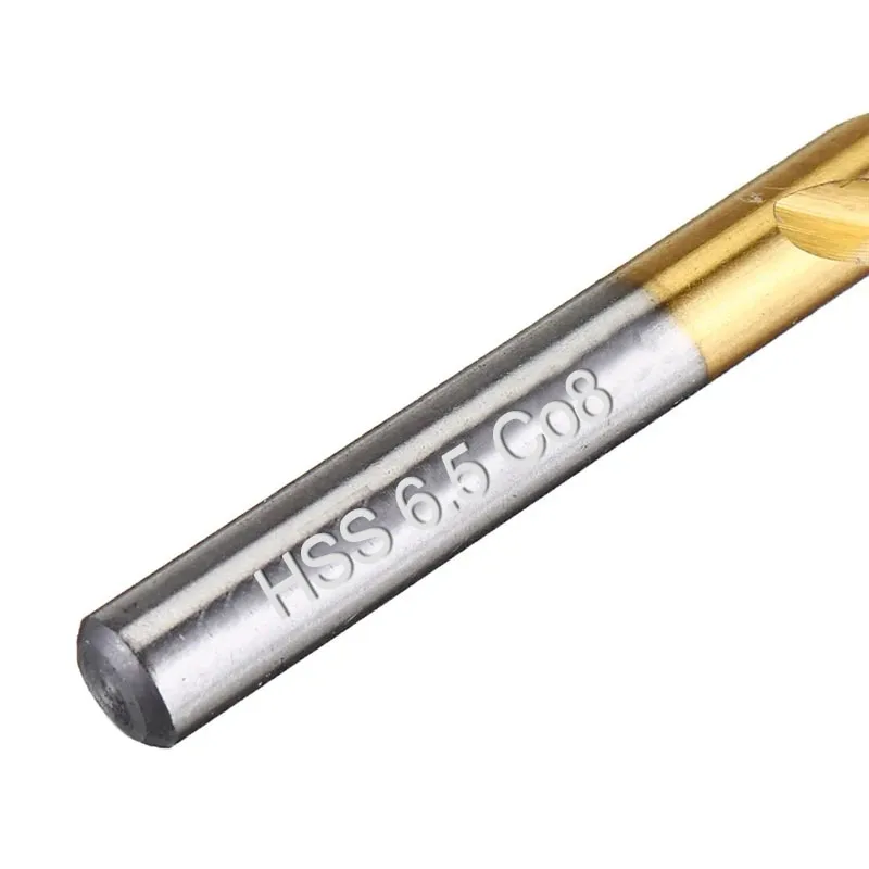 M42 8% High Cobalt hss-co pokryte tytanem zestaw wierteł spiralnych wiertła przemysłowe do wiercenia ze stali nierdzewnej 304