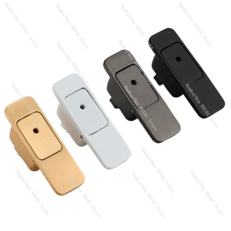 Invisible Magnetic Automatic Wooden Door, Double Door, Concealed Latch, Push-open Folding Door, Latch Lock System