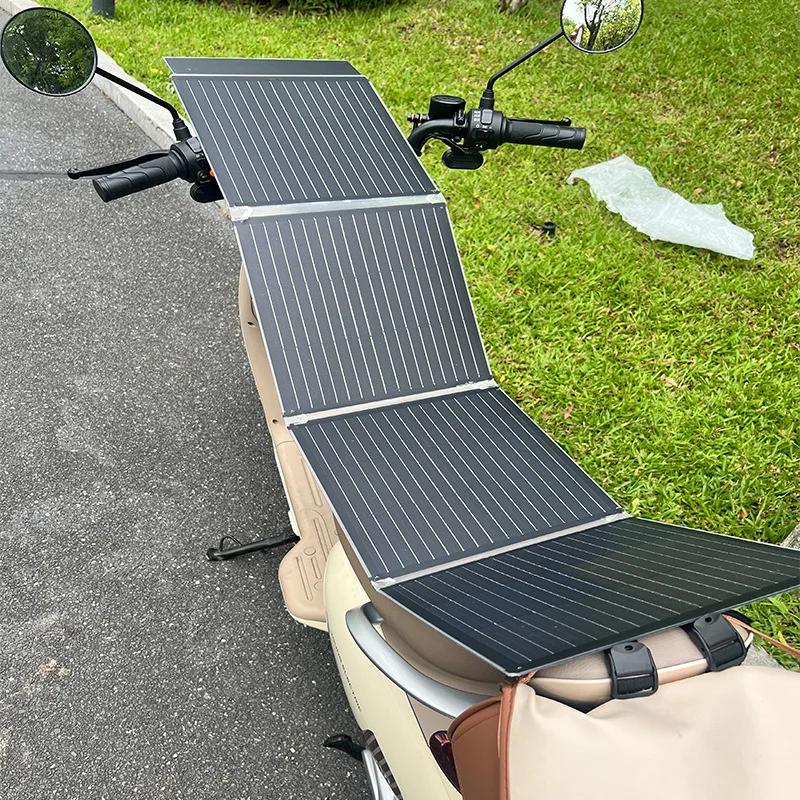 Foldable Solar Range Extender12v 24V 48V 60V 72V for Electric Vehicle Outdoor Charging Power