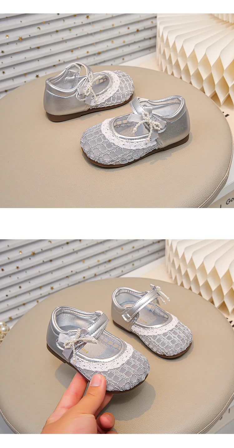 Kinder Casual Flache Schuhe mit Schnürung Weiche Sohle Atmungsaktive Kleinkind Prinzessinnen-Schuhe Vielseitige Mode 2026 Neue Baby Mädchen Mesh-Schuhe Trendig – Detail 7