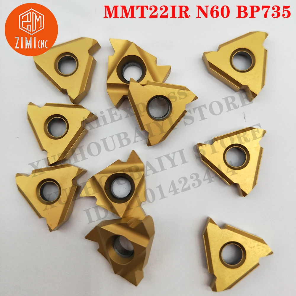MMT22IR N60 BP735 إم إم تي 22IR N60 أدوات تحول الموضوع أدخل أدوات CNC تحول إدراجات خيط القطع الميكانيكي أدوات مخرطة معدنية