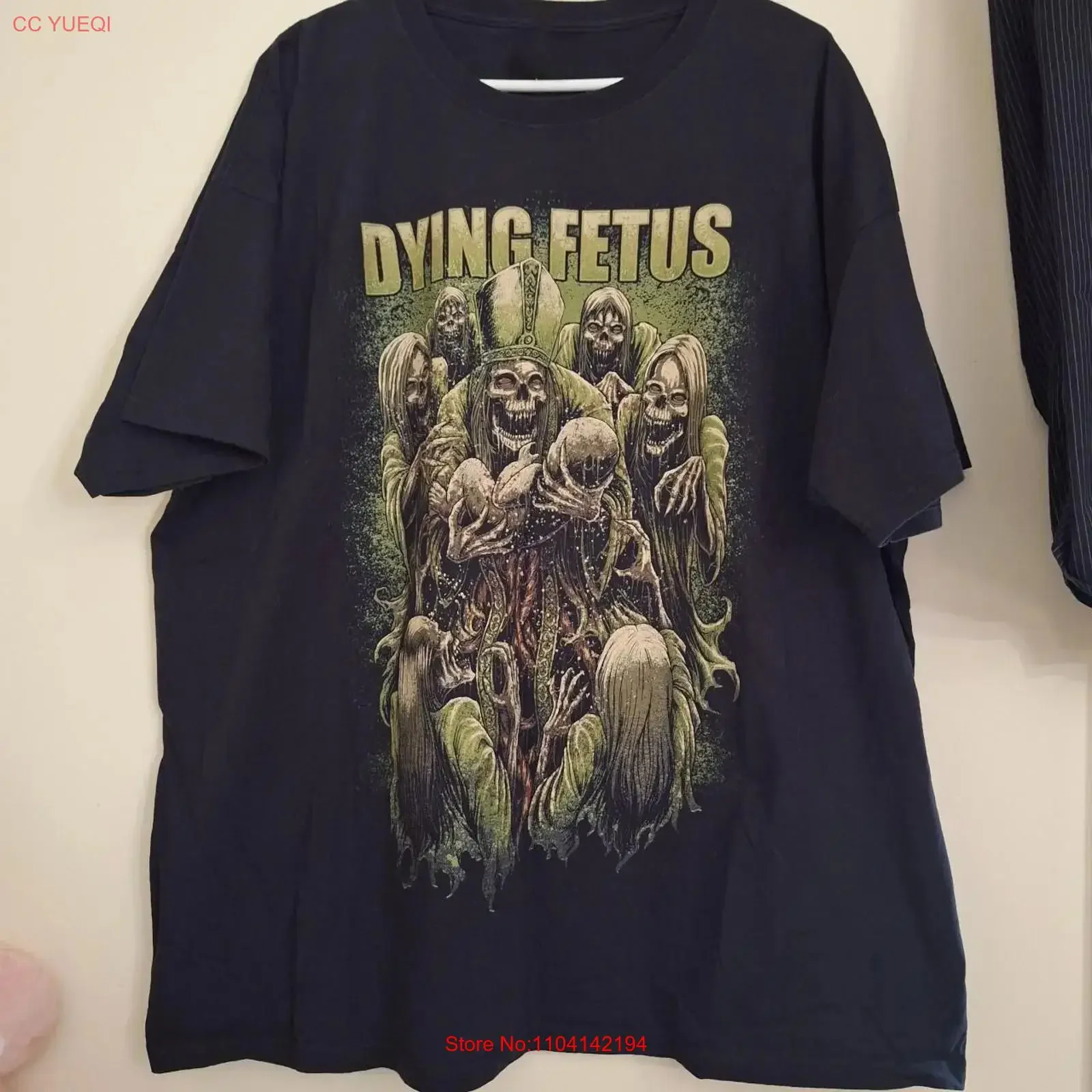 Vtg Dying Fetus Band Cotton Black T Shirt Concert S to 5XL vintage Washed Slightly Versatile Casual graphic streetwear Stylish