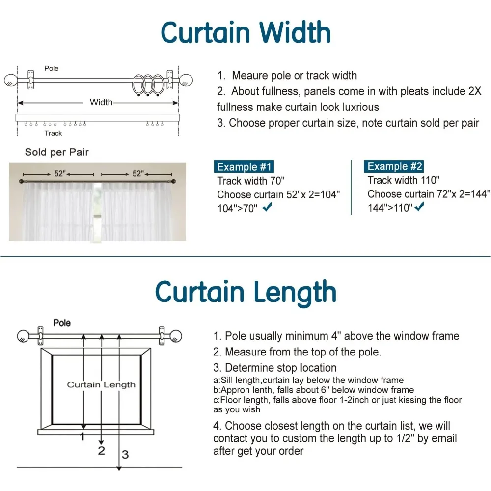 ستائر شفافة من الكتان باللون البيج بطول 102 بوصة، ستائر ذات ثنيات قلم رصاص خفيفة، 42 عرض × 102 لتر، لوحتين #6
