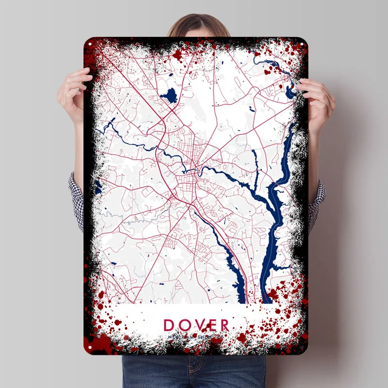 دوفر صفيح تسجيل خرائط المشارك لوحة معدنية خمر علامات معدنية مخصصة للمنزل غرفة الديكور رجل الكهف القهوة بار الملحقات