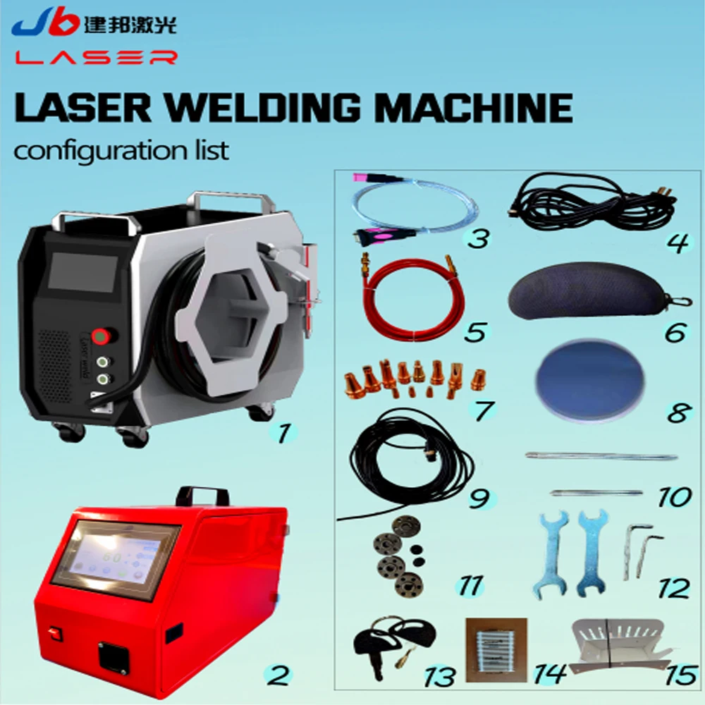 4 in 1 air-cooled laser welding equipment 1500w new rust removal and cutting multi-function laser welding machine