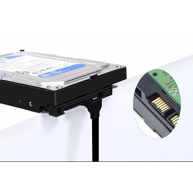 5PCS High-Speed SATA 3.0 Data Cable, SATA Power Cable, SSD, Hard Drive, Optical Drive Connection Adapters, Serial Port