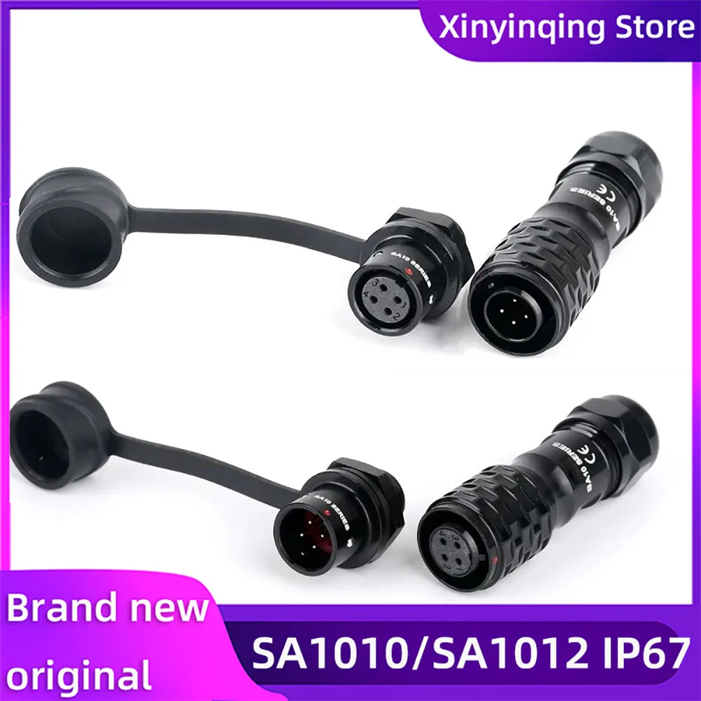 For Weipu SA10 Aviation Connector 2 3 4 5 Pin IP67 Waterproof Industrial Power Signal SA1010/S Female Plug SA1012/P Male Socket