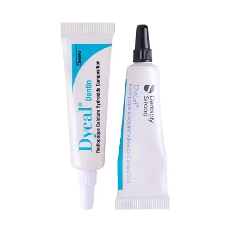 

1Set Dentsply Dental Self Curing Calcium Hydroxide 13g Base 11g Catalyst Hand Mix Formula For Pulp Capping