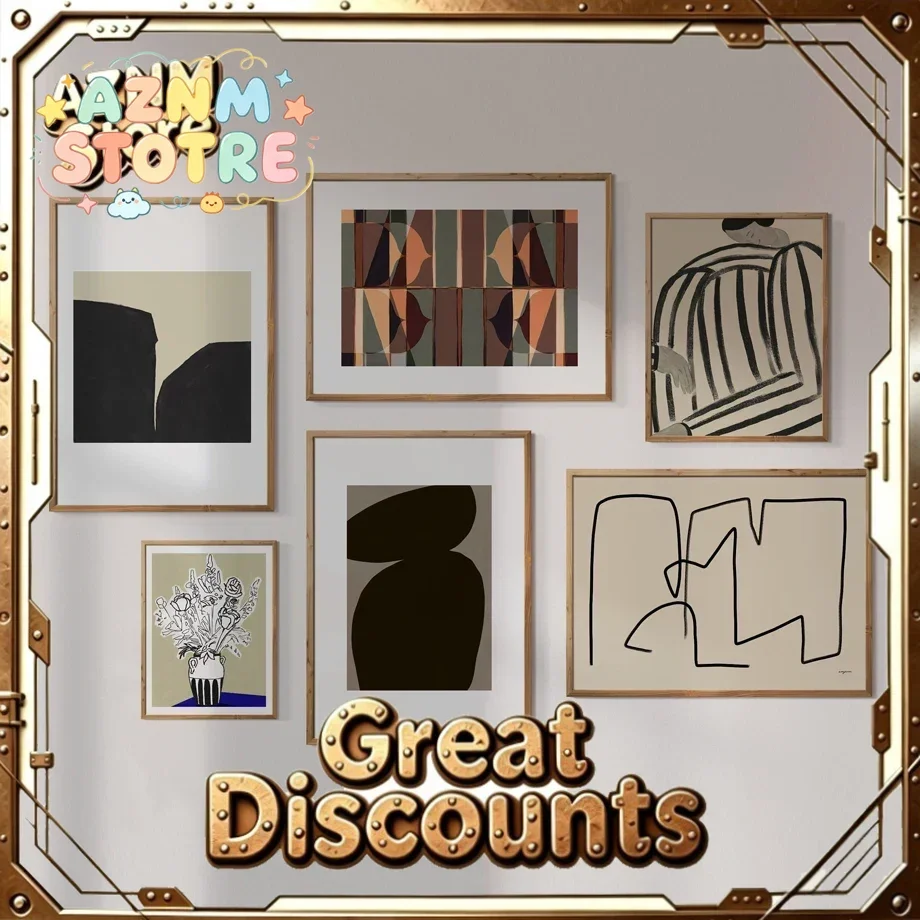 Abstract Geometry Line Clothes Woman Vase Nordic Posters And Prints Wall Art Canvas Painting Wall Pictures For Living Room De