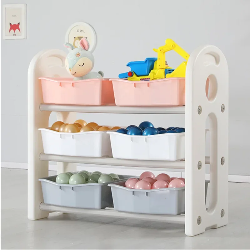 

Large-capacity Cabinet Children's Toy System Living Room Shelves Baby Clothing Basket Spacious Organizer Multifunctional Storage