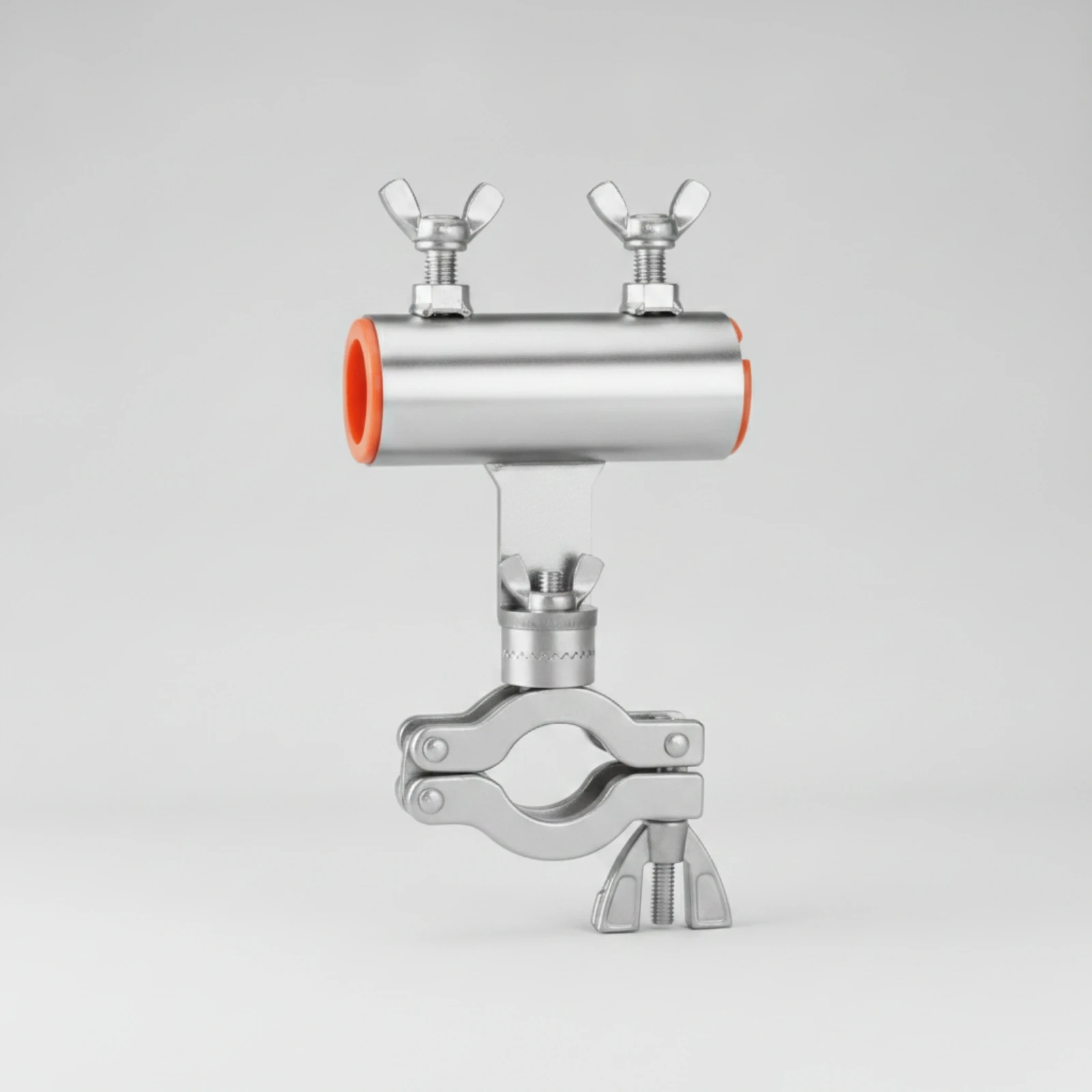 Umbrella Clamp with Wing Screws Stainless Steel Umbrella Holder Hardware Heavy-Duty Rustproof for Anglers, Fishing Chair